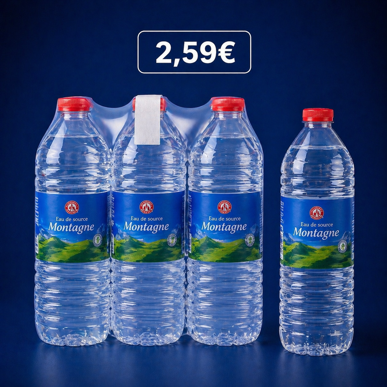 Laqueuille – Eau de source de montagne 6x1,5L