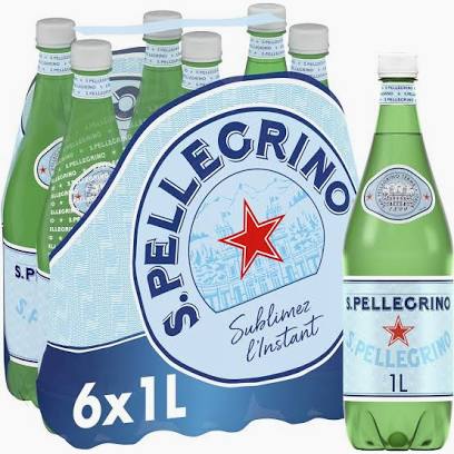 6 bouteilles de 1L SAN PELLEGRINO