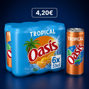 Oasis - tropical  6x33cl