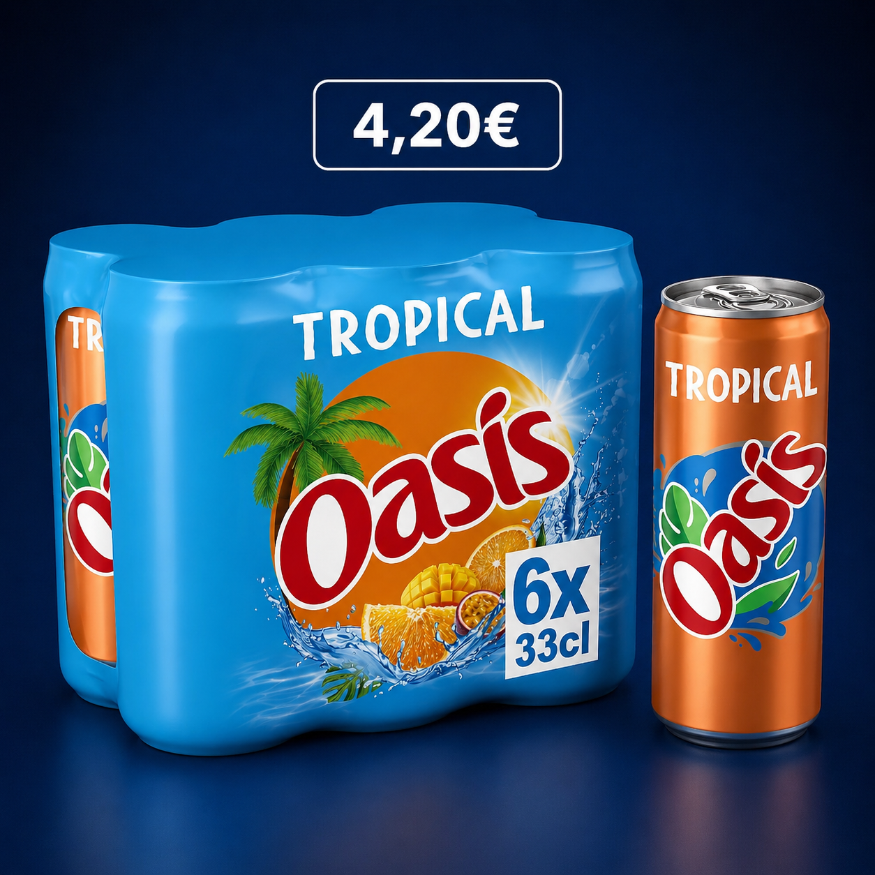 Oasis - tropical 6x33cl