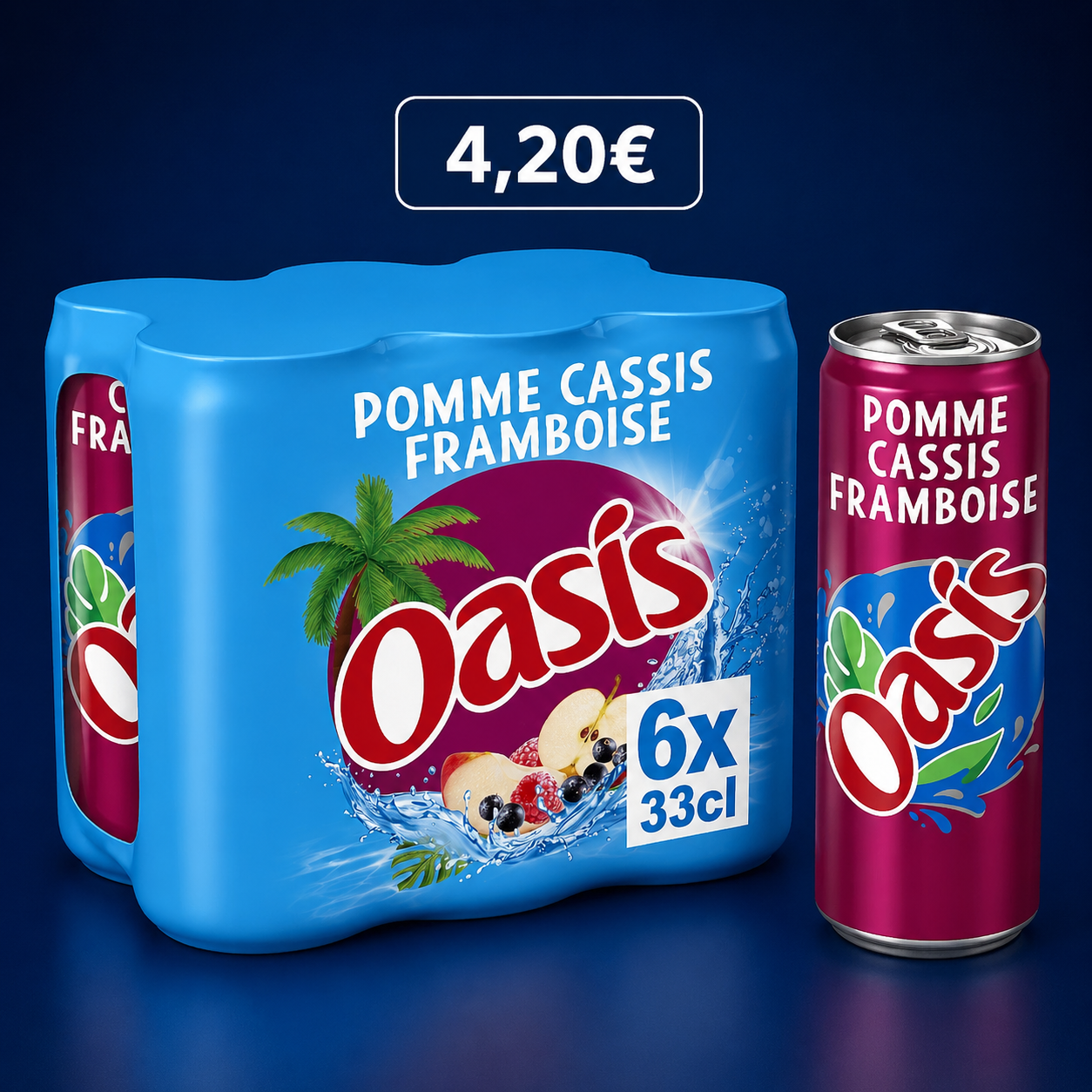 Oasis - Pomme Cassis 6x33cl